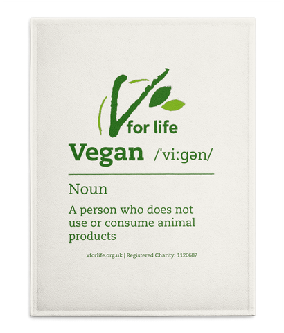 VfL Vegan definition tea towel
